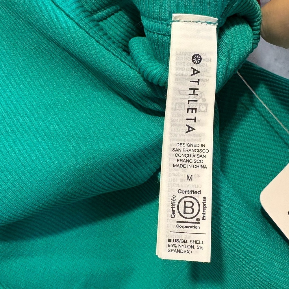 New Athleta Aurora Crop Polo Tank Medium - Picture 8 of 9